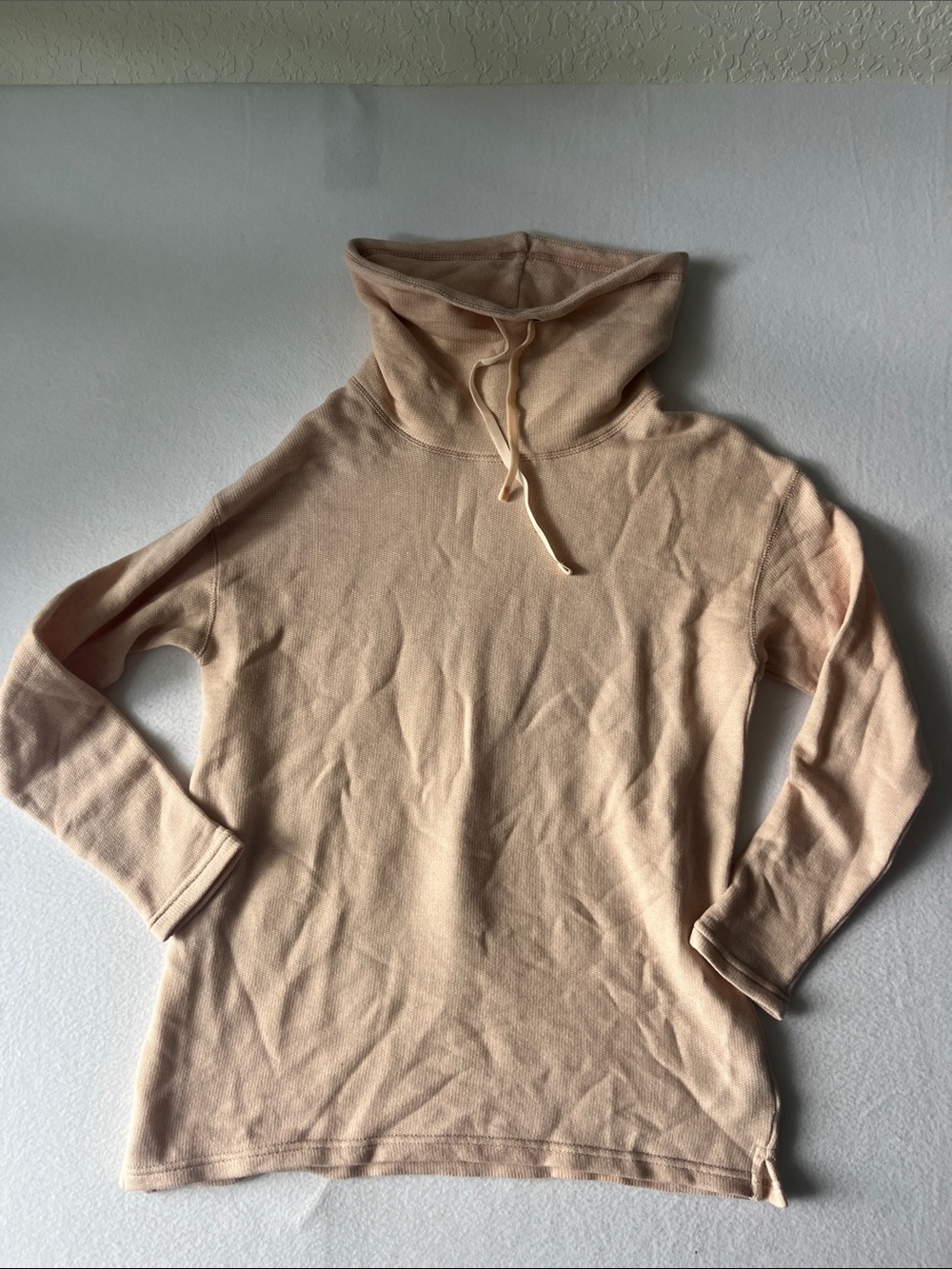 Chaps Women's Beige Cowl Neck Pullover Sweater